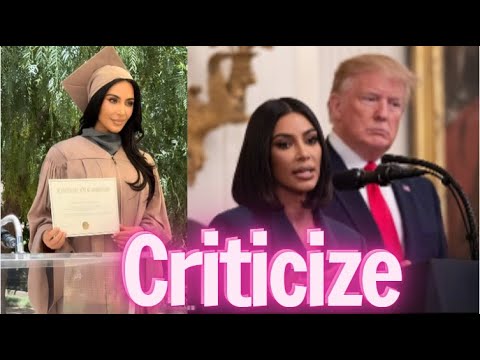 Kim Kardashian CRITICIZES President Trump’s move to make big step in law career