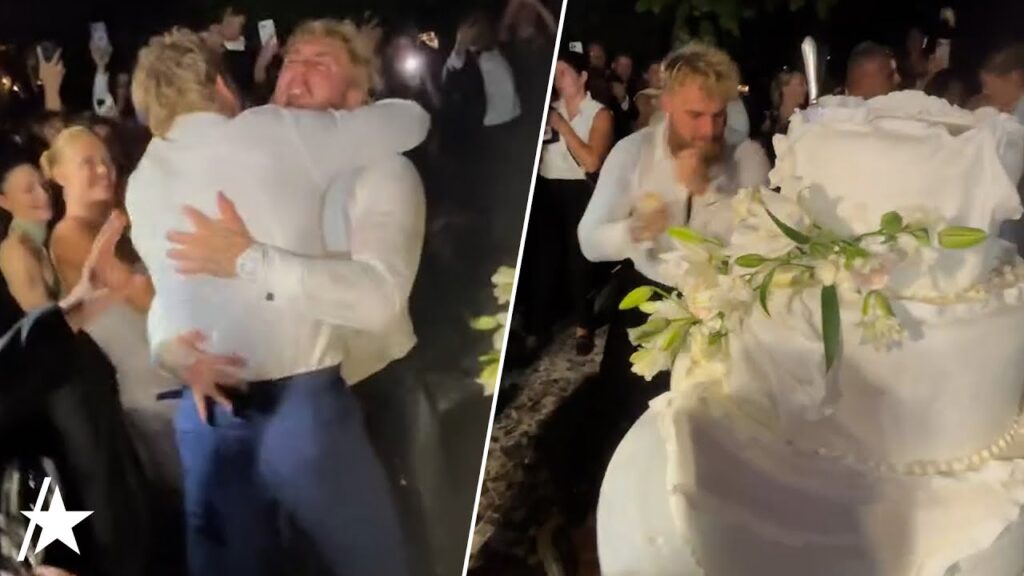 Jake Paul Destroys Brother Logan Paul’s Wedding Cake In VIRAL Video
