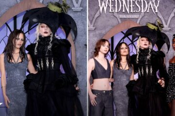 Lady Gaga’s New Music SURPRISE At ‘Wednesday’ Event w/ Jenna Ortega
