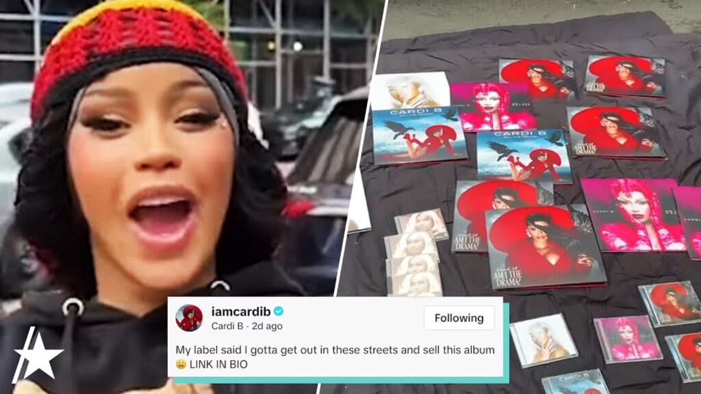 Watch Cardi B Sell ‘Am I the Drama?’ Album On The Street In VIRAL Video